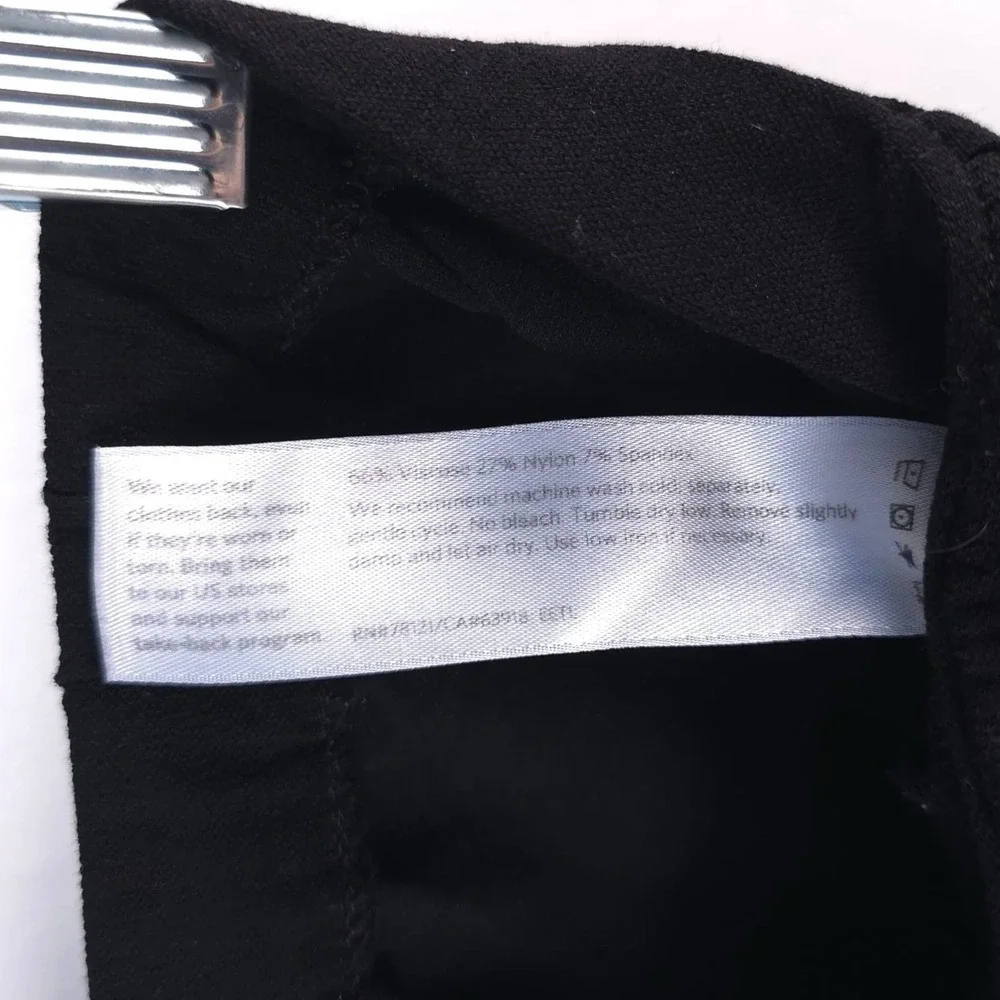 EILEEN FISHER Elastic Waist‎ Pull on USA MADE Pants MEDIUM Viscose Blend EETL